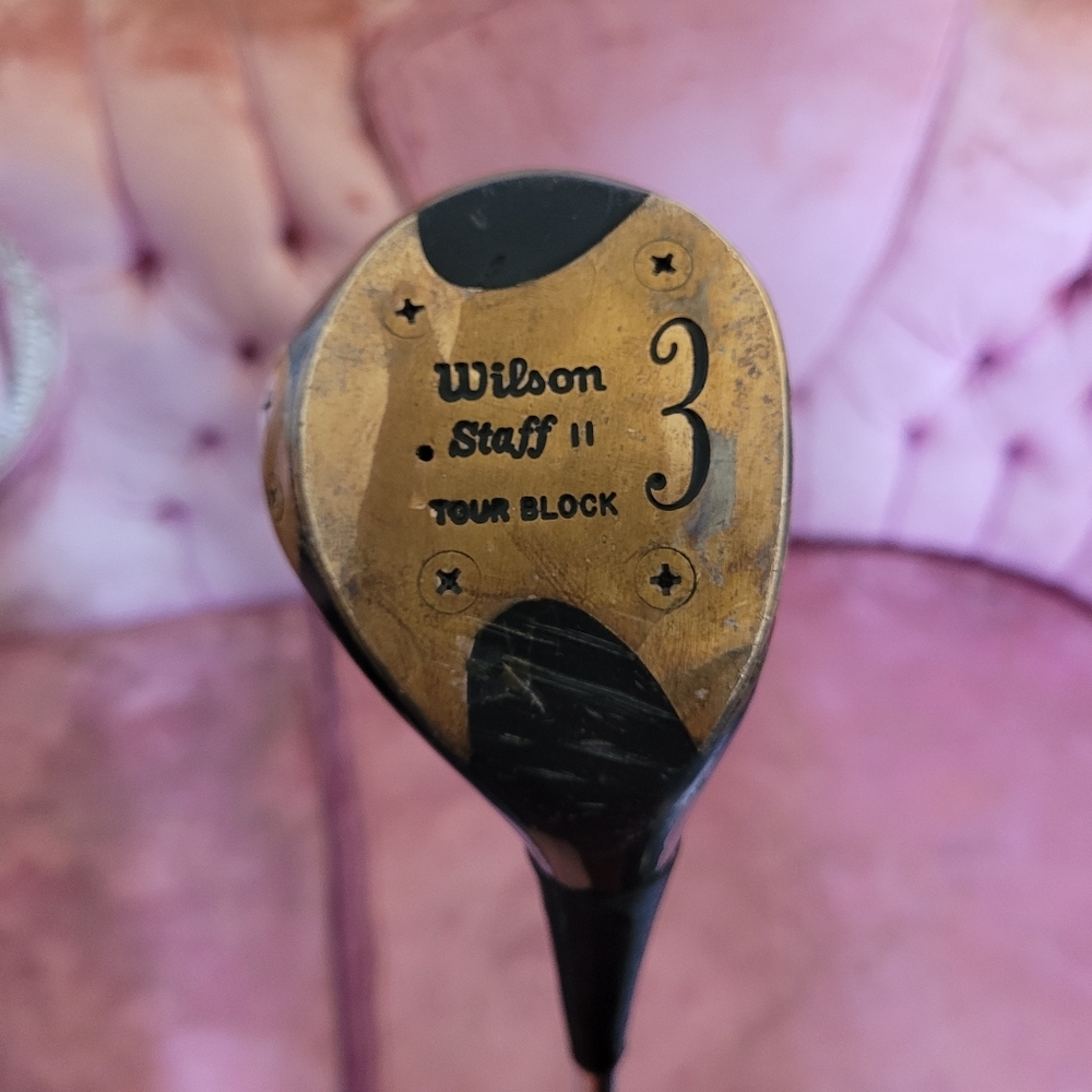 VINTAGE Wilson Staff 2 Tour Block 3 Wood